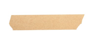 Maske bandı şeridi beyaz, üst görünümde izole