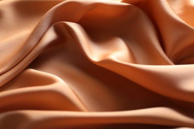 Arka plan olarak güzel buruşmuş ipek kumaş, görünümün üzerinde