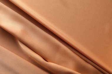 Arkaplan olarak güzel buruşmuş ipek kumaş, üst görünüm