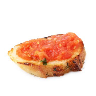 Beyaz domatesli leziz ekmek.