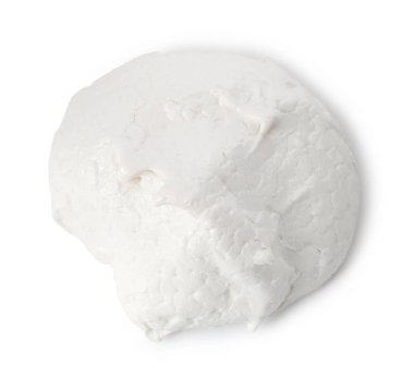 Lezzetli ev yapımı kurabiyeler beyaz, üst manzara izole.