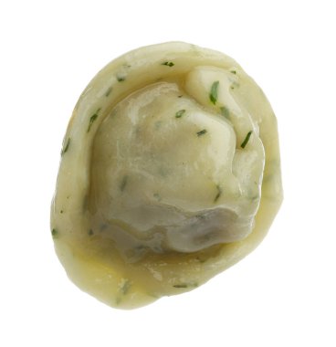 Bir lezzetli hamur tatlısı ve beyaz baharatlar.