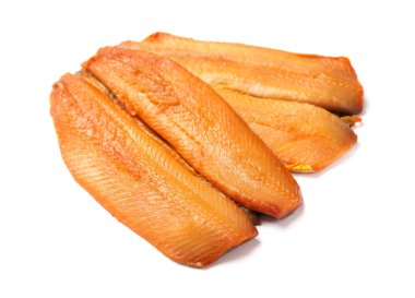 Lezzetli tütsülenmiş ringa filetosu.