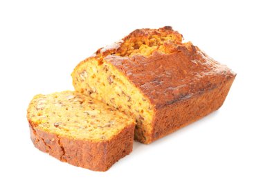 Beyaz fındıklı ev yapımı havuçlu kek.