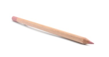 Bir dudak kalemi beyaza izole edilmiş. Kozmetik ürünü