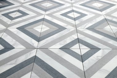 Arka plan olarak güzel desenli karoların dokusu, yakın plan