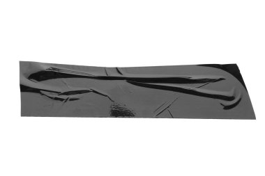 Siyah bantlı şerit beyaz, üst görünümde izole