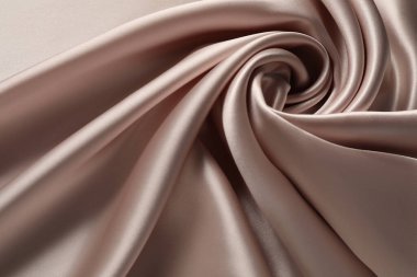 Arkaplan olarak güzel buruşmuş ipek kumaş, üst görünüm