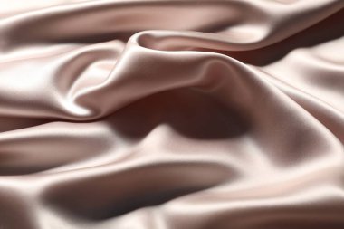 Arkaplan olarak güzel buruşmuş ipek kumaş, yakın plan