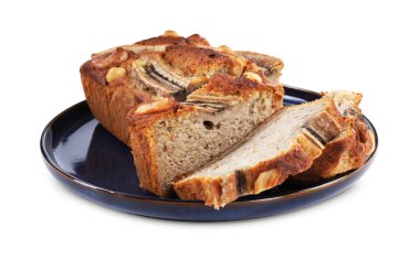 Muzlu ekmeği beyaza ayrılmış fındıklı kes.