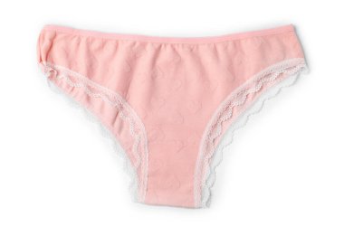 Güzel bir mercan külot, beyaz manzarada izole edilmiş.