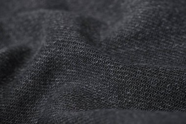 Arka plan olarak siyah kot kumaşın dokusu, yakın plan