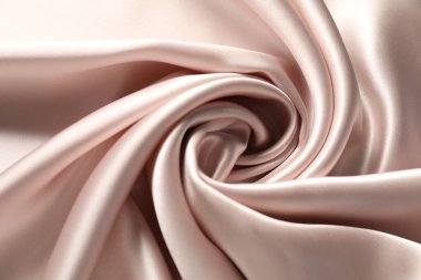 Arkaplan olarak güzel buruşmuş ipek kumaş, üst görünüm