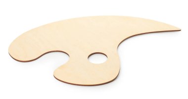 Boş ahşap palet beyaz üzerine izole