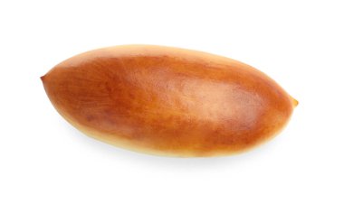 Bir fırınlanmış köfte beyaza izole edilmiş.