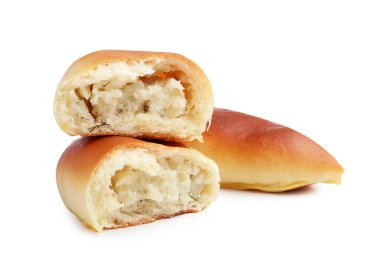 Lezzetli fırında köfteler ve beyaz patatesler.