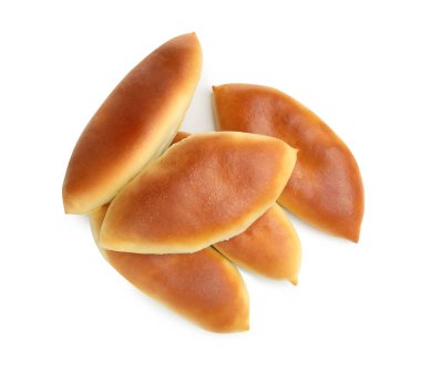 Lezzetli fırınlanmış köfteler beyaz, üst manzara