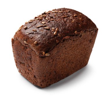 taze somun ekmek üzerine beyaz izole