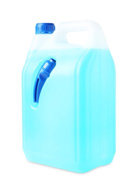 Beyaz teneke kutunun içindeki antifriz.