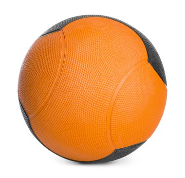 Beyaz arka planda parlak bir ilaç topu