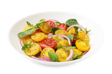 Beyaz domatesli taze salata.