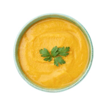 Maydanozlu leziz mercimek kremalı çorba.