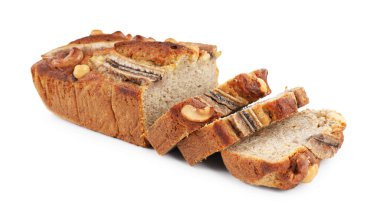 Muzlu ekmeği beyaza ayrılmış fındıklı kes.