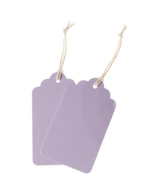 Beyaz üzerinde izole edilmiş dizgileri olan boş etiketler