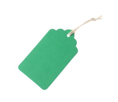 beyaz üzerine izole edilmiş dizgi ile boş etiket