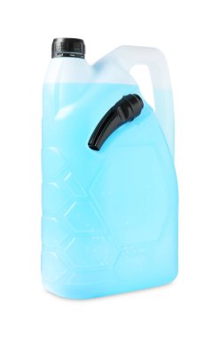 Beyaz teneke kutunun içindeki antifriz.