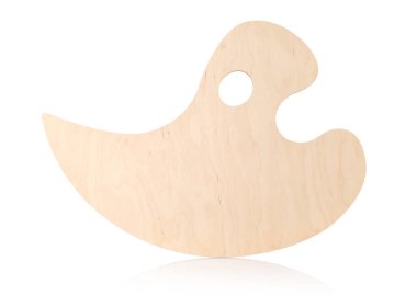 Boş ahşap palet beyaz üzerine izole