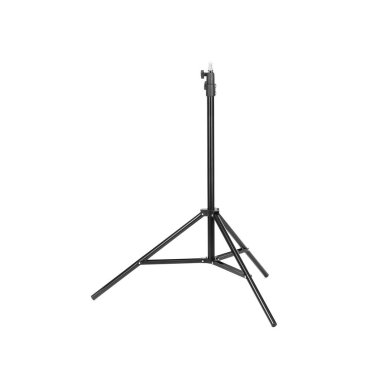 Beyazda izole edilmiş bir profesyonel tripod. Fotoğraf stüdyosu aracı