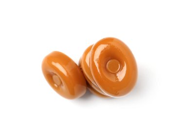 Lezzetli, sert şekerlemeler beyaz, üst manzara