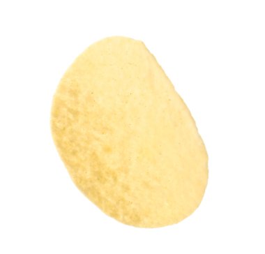 One tasty potato chip isolated on white