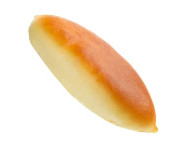 Bir fırınlanmış köfte beyaza izole edilmiş.