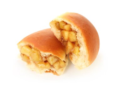 Lezzetli pişmiş köfte ve beyaz elmalar.