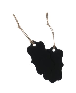 Beyaz üzerinde izole edilmiş dizgileri olan boş etiketler