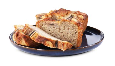 Muzlu ekmeği beyaza ayrılmış fındıklı kes.