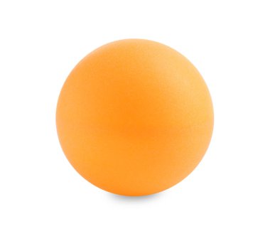 Bir pinpon topu beyaza izole edilmiş.