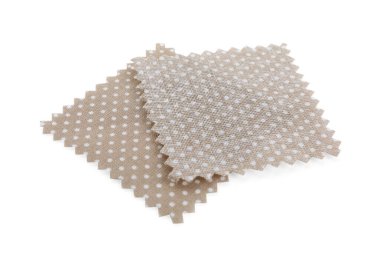 Benekli kumaş örnekleri beyazda izole edildi