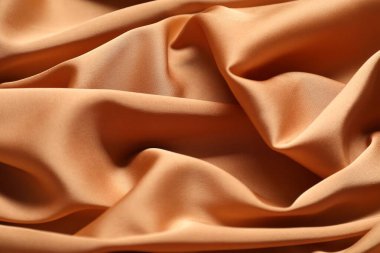 Arkaplan olarak güzel buruşmuş ipek kumaş, üst görünüm