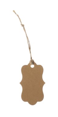 beyaz üzerine izole edilmiş dizgi ile boş etiket