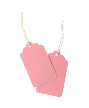 Beyaz üzerinde izole edilmiş dizgileri olan boş etiketler