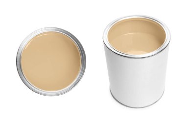 Pastel boya, beyaza izole edilmiş. Üst ve yan görünüm