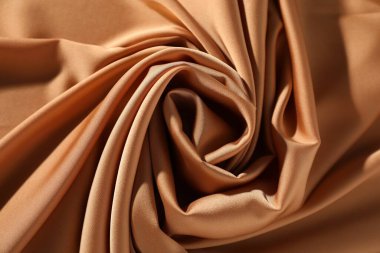 Arkaplan olarak güzel buruşmuş ipek kumaş, üst görünüm