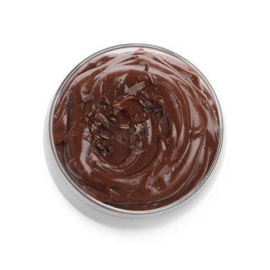 Bardakta nefis çikolatalı puding.