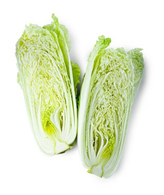 Beyaz manzaralı, taze Çin lahanaları.