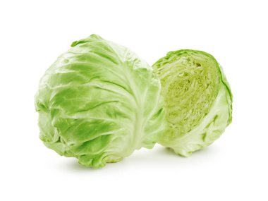 Taze lahanaların yarısı bembeyaz.