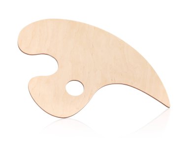 Boş ahşap palet beyaz üzerine izole