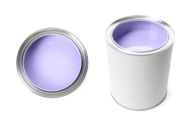 Pastel boya, beyaza izole edilmiş. Üst ve yan görünüm